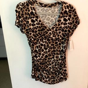 NWT cheetah print shirt